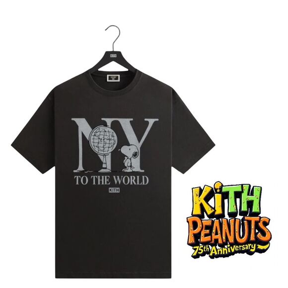 Kith for Peanuts New York To The World Vintage Tee - Picture 1 of 4